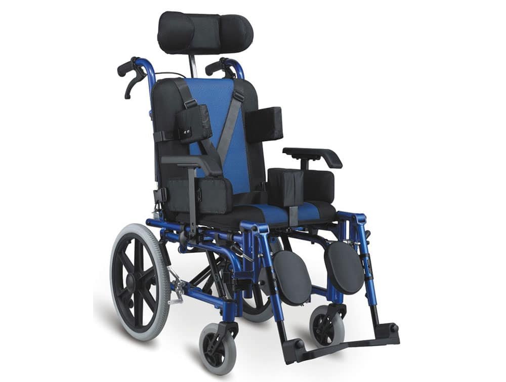 Poussette en aluminium pour enfant handicapé