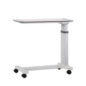 Table de lit en U en laminé bois beige