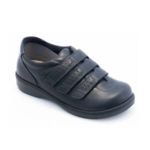 Chaussure pour diabétique cuir - homme et femme Aquitaine Noir
