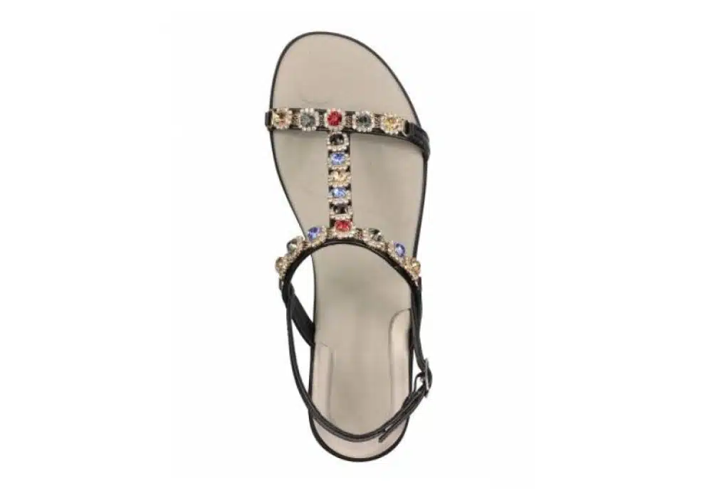 Sandale Floralie Noir Femme