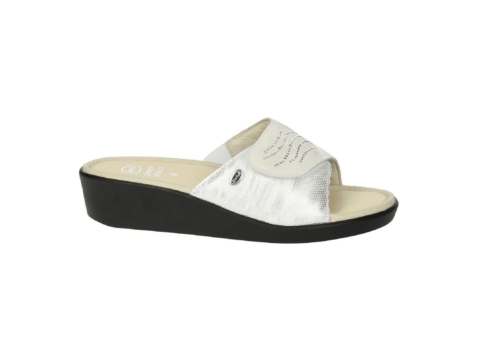 Sandale-LEDEL-Strass-Blanche