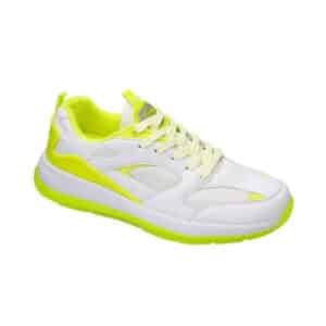 Baskets Millennial Blanc/Jaune fluo
