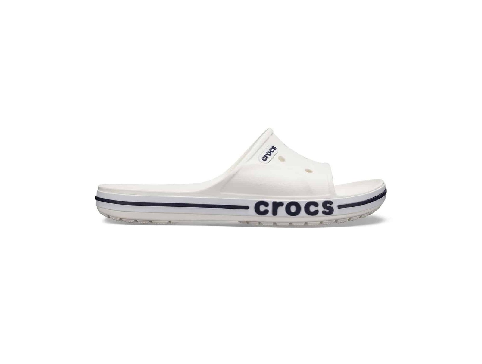 Sandale Crocs Bayaband Slide Blanc/Bleu marine
