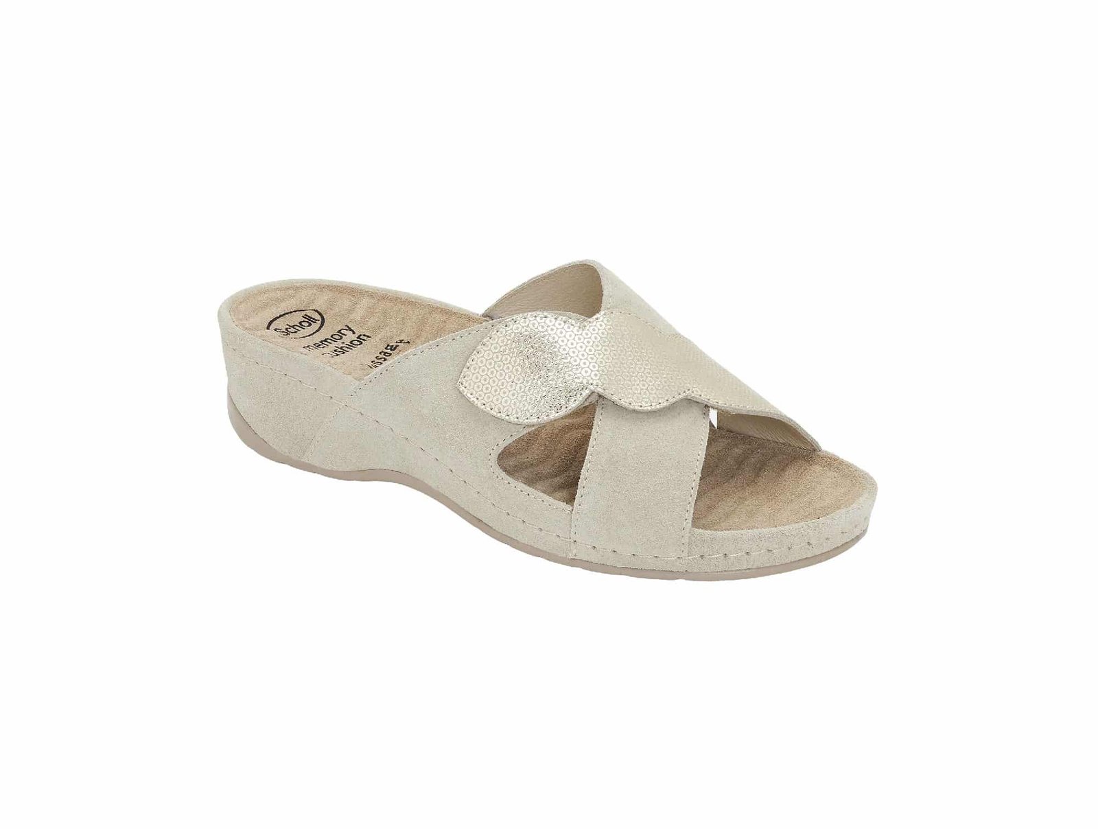 Sandale-Scholl-NIVES-CROSS-Platinum