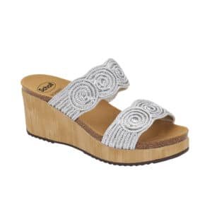 Sandale-Scholl-SABAUDIA-2-STRAPS-Argenté
