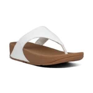 Tong Lulu Leather blanc