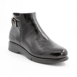 Bottine Dark Chocolate Noir panlak