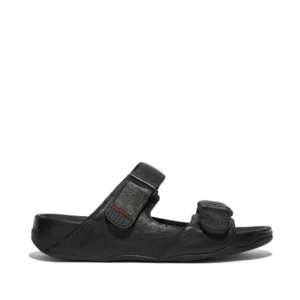 Sandale Gogh Moc Slide en cuir Noir