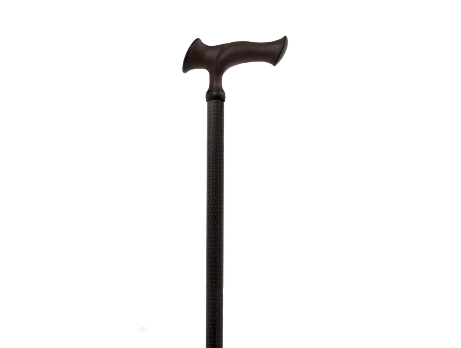 Canne réglable avec poignée ergonomique marron