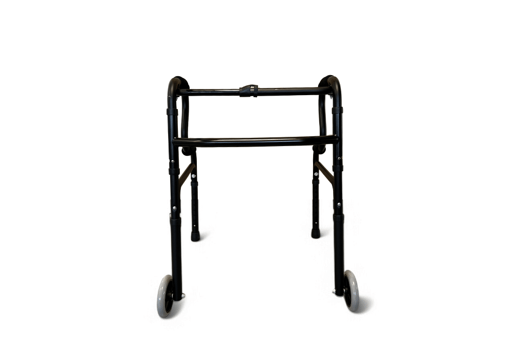 Déambulateur articulé pliable Noir