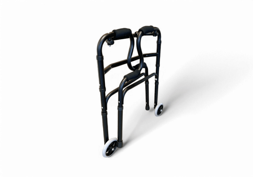Déambulateur articulé pliable Noir