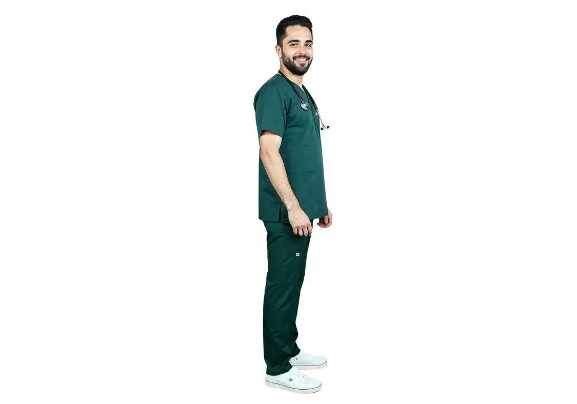 Pyjama de Bloc Vert Olive Homme