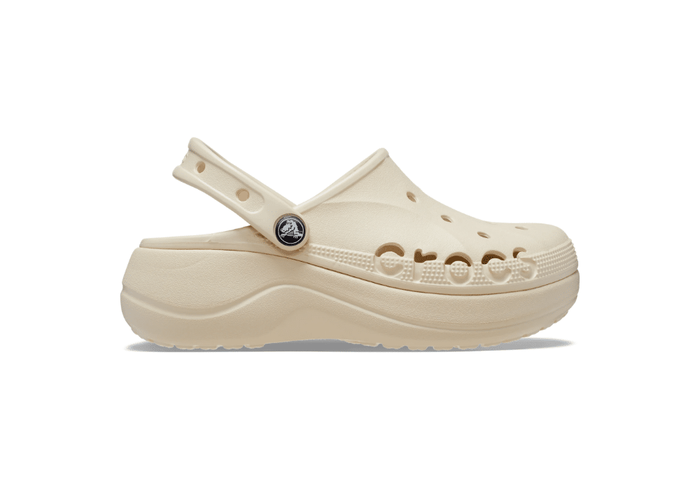 Sabot Crocs Baya Blanc Cassé Platform