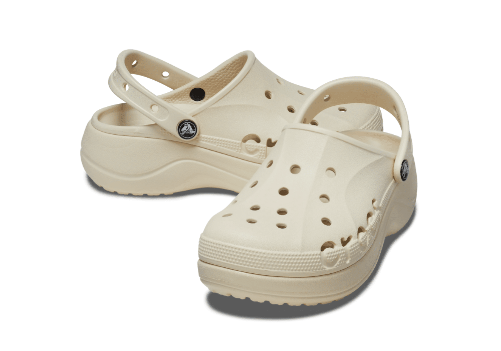 Sabot Crocs Baya Blanc Cassé Platform