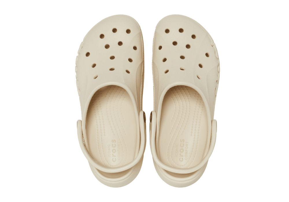 Sabot Crocs Baya Blanc Cassé Platform