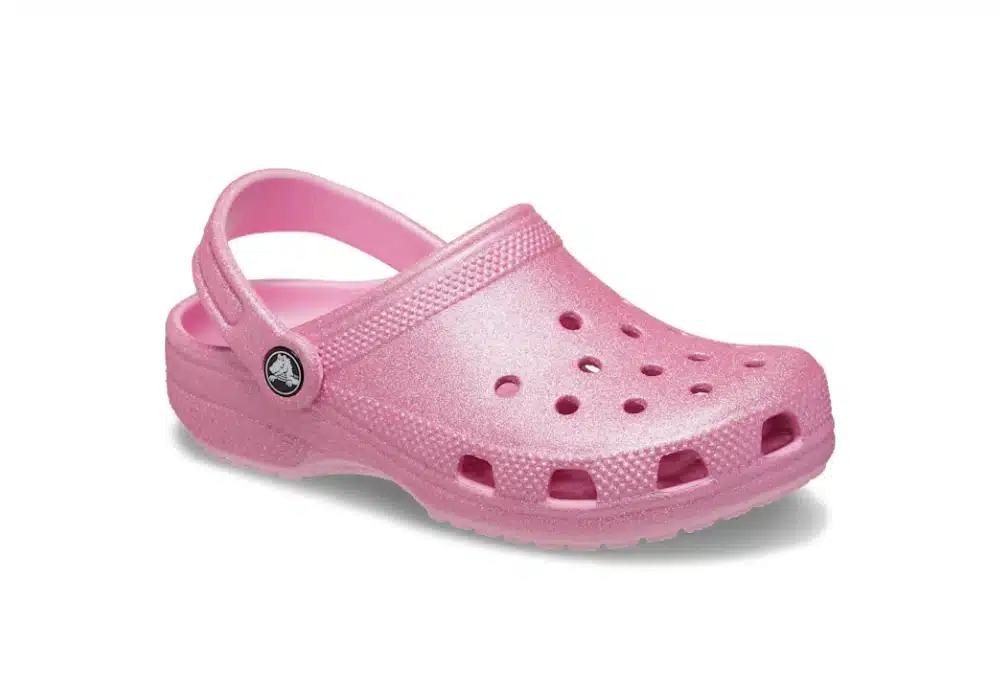 Sabot Crocs Classic Pink Tweed Glitter