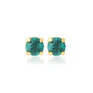 Boucles d'oreilles Cristaux Émeraude