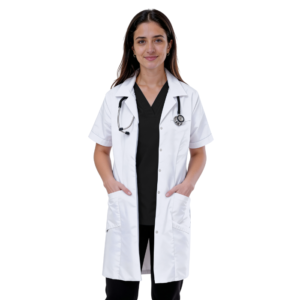 Blouse col chemisier manches courtes