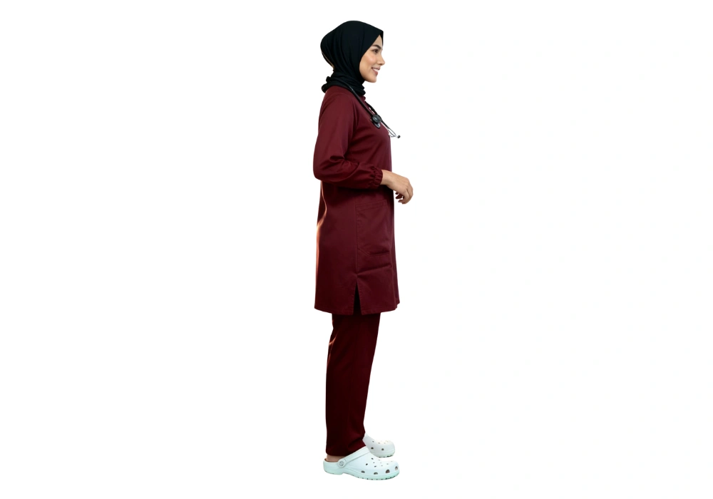 Ensemble Tunique et Pantalon Bordeaux
