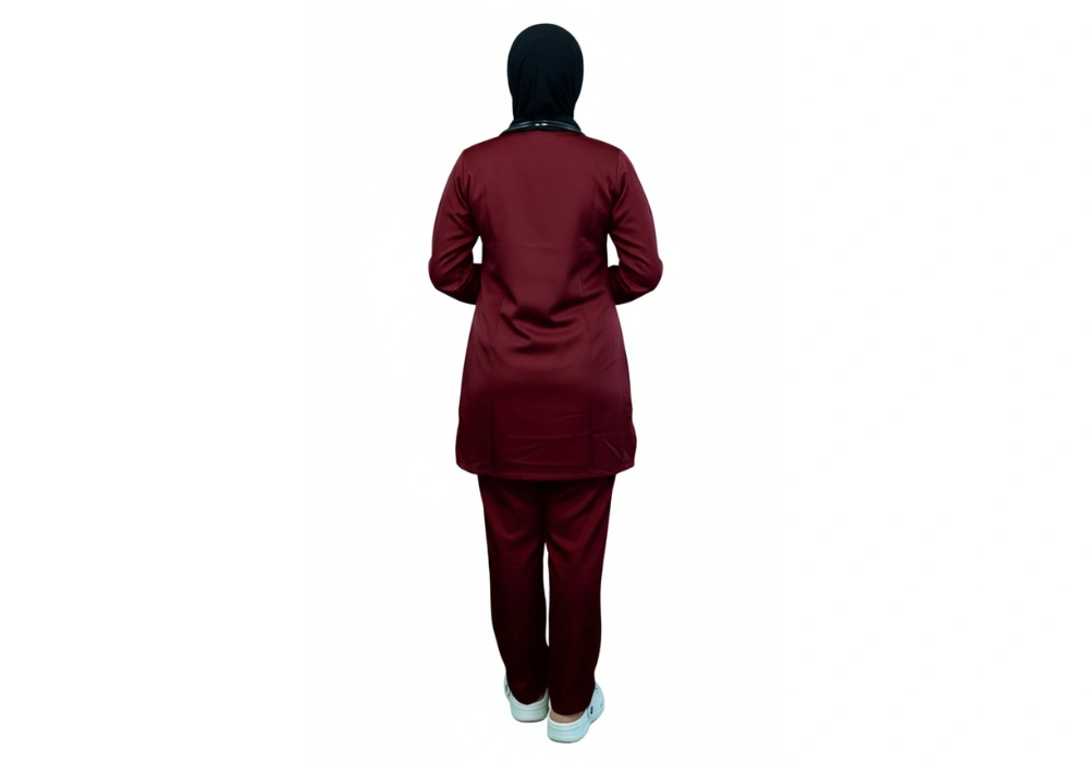 Ensemble Tunique et Pantalon Bordeaux
