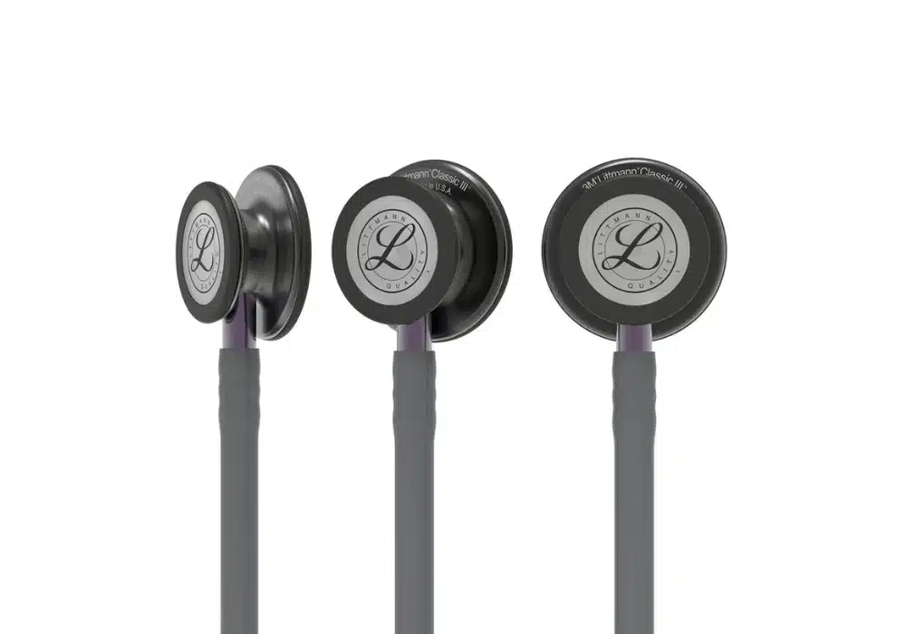 Stéthoscope 3M Littmann Classic III Gris Fumé à Tige Violet