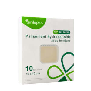 Pansement hydrocolloïde avec bord