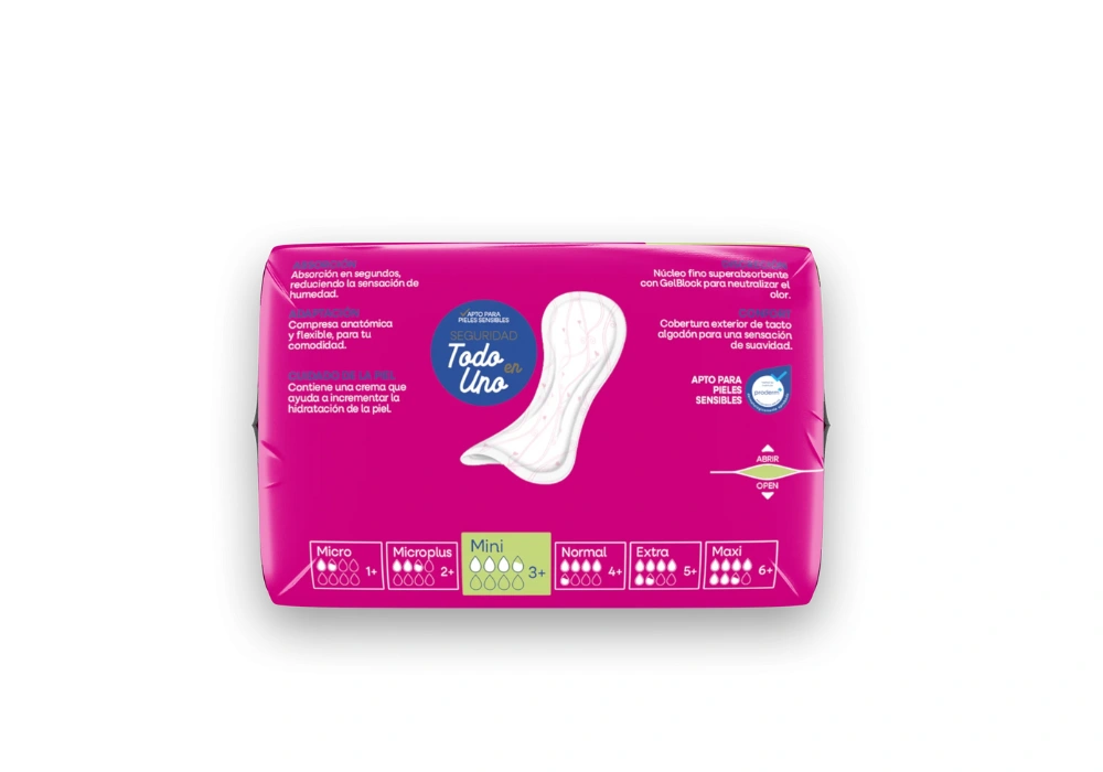 Serviettes pour fuites urinaires Indasec- Mini (3)