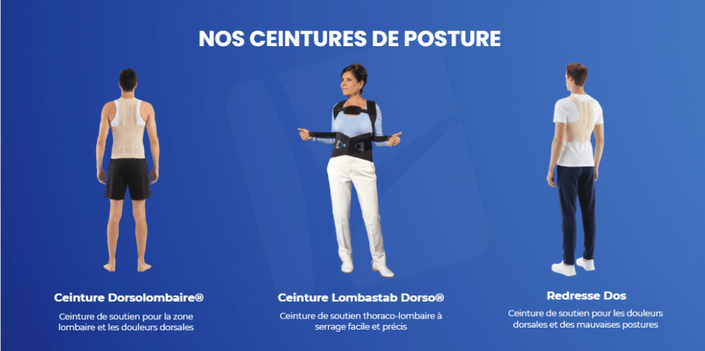 Ceintures de posture et redresse-dos pour corriger la posture et soulager les douleurs dorsales