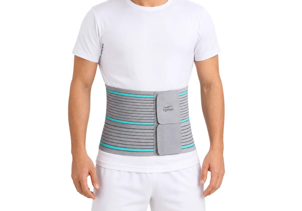 Ceinture abdominale double languette de fermeture