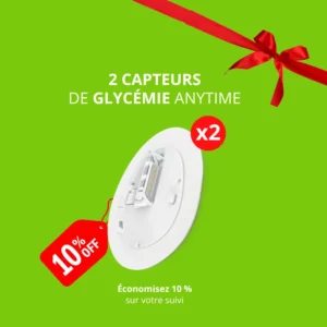 Pack de 2 capteurs de Glycémie CGM Anytime